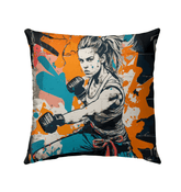 Stay focused, stay fierce Outdoor Pillow - Beyond T-shirts